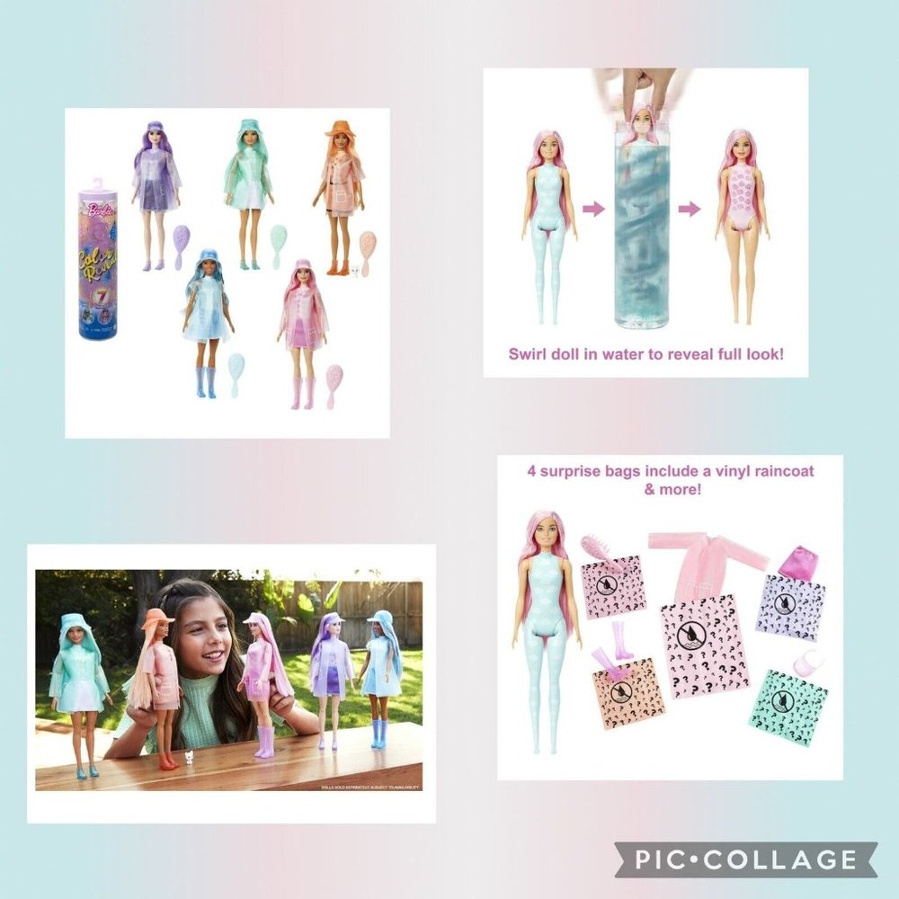 Barbie Color Reveal Doll with 7 Surprise New